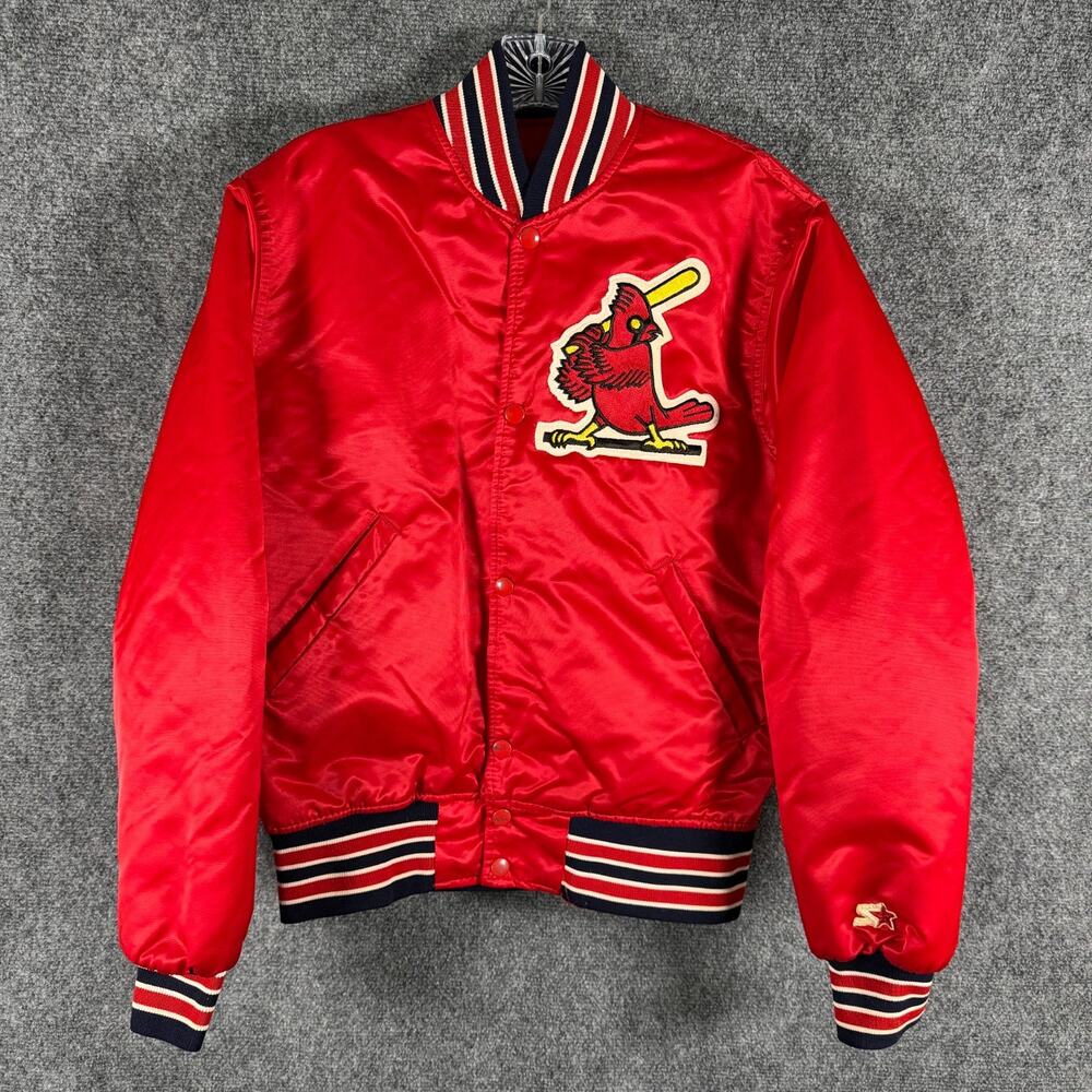 Vintage Starter Diamond Collection St Louis Cardinals Satin Jacket S USA Made